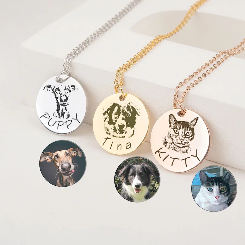 personalised necklace dog